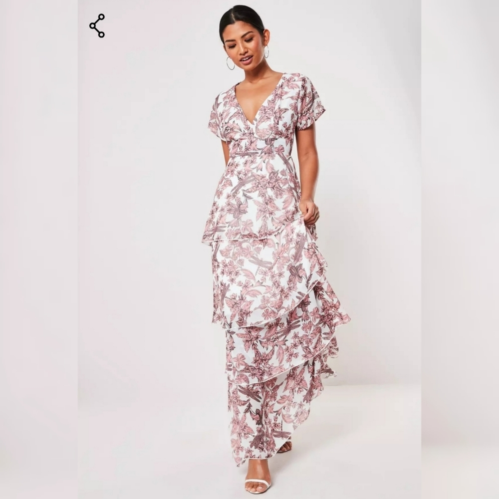 Missguided Tiered Maxi Dress